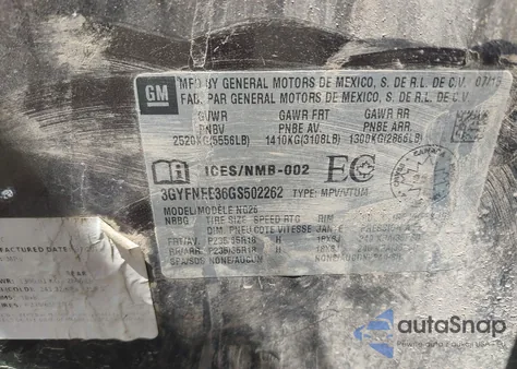 2016 Cadillac Srx Luxury Collection z USA, uszkodzony, nr VIN 3GYFNEE36GS502262